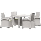  Vrtni set za objed 5 kom. Bijela i krem PP | shoptok.hr