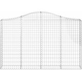  Lučne gabionske košare 3 kom 200x30x120/140cm pocinčano željezo | shoptok.hr