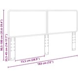  Uzglavlje s uzglavljem Sjajno bijelo 180 cm Konstruirano drvo | shoptok.hr