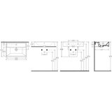 Sapho Crni keramički umivaonik 60x42 cm Sistema – | shoptok.hr