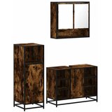  3-dijelni set kupaonskog namještaja boja hrasta drveni | shoptok.hr
