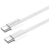 COLORWAY Kabel Type-C - Type-C (pleteni pamuk) (PD Brzo Punjenje 60W) 3.0A 1m sivi | shoptok.hr