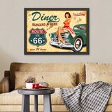 Wallity uramljena slika Diner, 40x55 cm | ePonuda.com