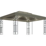 In Sjenica s duplim krovom i LED svjetlima 3 x 4 m smeđe-siva Cijene