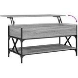  Stolić za kavu siva boja hrasta 100x50x50 cm od drva i metala | Eponuda.com