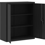 Ormarić za spise crni 90 x 40 x 105 cm čelični | shoptok.hr