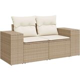 vidaXL 6-dijelni set vrtnih sofa s jastucima bež od poliratana | shoptok.hr