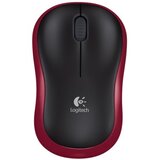 Logitech M185 brezžična optična rdeča miška | Shoptok.si