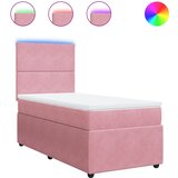 Maison Chic Box spring postelja - Vzmetna postelja z vzmetnico roza 80x200 cm žamet SL10524, (21885702) | Shoptok.si