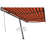 vidaXL Prostostoječa ročno zložljiva tenda 600x300 cm oranžna/rjava, (20966042) u