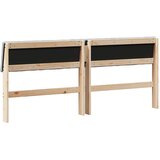  Tapecirani uzglavlje Svijetlo siva 180 cm Čvrsto borovo drvo | shoptok.hr