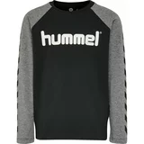 Hummel Funkcionalna majica 'BOYS' pegasto siva / črna / bela