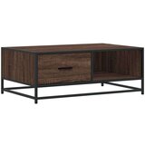  Stolić za kavu boja smeđeg hrasta 90x57x35 cm od drva i metala | shoptok.hr