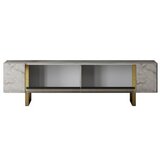 Hanah home tv polica yildiz travertine gold