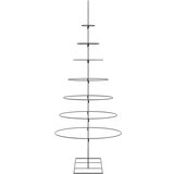  Metalno ukrasno božićno drvce crno 210 cm | shoptok.hr