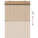 vidaXL Zavjese i sjenila sa zavjesama Smeđa 110 x 160 cm bambus | shoptok.hr