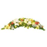  Božični okras z LED lučkami zelen 90 cm PVC, (20692444) | Shoptok.si