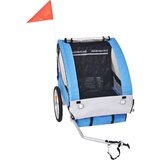 Prikolica za bicikl sivo-plava 30 kg | shoptok.hr