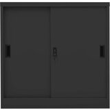 vidaXL Uredski ormarić s kliznim vratima antracit 90x40x90 cm čelični | shoptok.hr