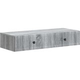 Stolna montirana na zid Siva sonoma 87,5 x 34,5 x 17 cm | shoptok.hr