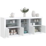  Komoda s LED svjetlima bijela 181,5x37x67 cm | Eponuda.ba