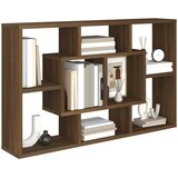  Zidna polica boja smeđeg hrasta 85x16x52,5 cm konstruirano drvo | shoptok.hr