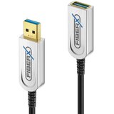  FiberX FX-I650-010 USB cable USB 3.2 Gen 1 (3.1 Gen 1) 10 m USB A 10 Gbit /s 4.5 W Black, Silver Cijene