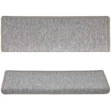  Prostirke za stepenice 15 kom 65x21x4 cm svijetlo sive pravokutne rubove | shoptok.hr