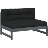  Srednja sofa sivi 120x80 cm od masivne borovine | shoptok.hr
