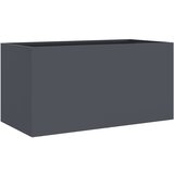 Maison Chic Cvetlično korito - Cvetlični Lonec antracit 62x30x29 cm jeklo, (21790257) | Shoptok.si