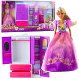  Lutka Anlily za igru sa ormarom i dodacima - ljubičasta | Shoptok.si