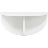  Polica na zidu Zidne 2 pcs Visoki sjaj bijela 48 x 24 x 24 cm | shoptok.hr