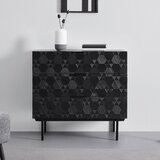 Bessagi Home komoda roma, črna, strukturirana | Shoptok.si
