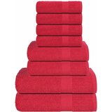 vidaXL Komplet brisač 8-delni rdeča 360 gsm 100% bombaž, (21822933) | Shoptok.si