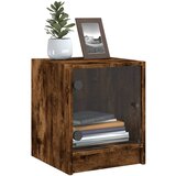  Noćni ormarići staklena vrata 2 kom boja hrasta 35 x 37 x 42 cm | shoptok.hr