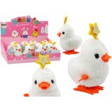 Chicken White Hen With Star White Clockwork Jumping Cene
