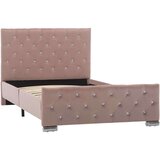 vidaXL Okvir za krevet od tkanine ružičasti 100 x 200 cm | shoptok.hr