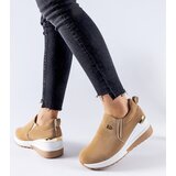 Gemre Dark beige wedge sneakers Vitale | Shoptok.si