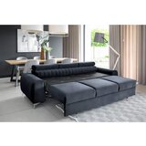 ELTAP Antracitno siva baršunasti sklopiva sofa 261 cm Laurence – | shoptok.hr