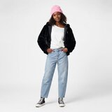 Converse HOODED FAUX FUR JACKET Crna | shoptok.hr