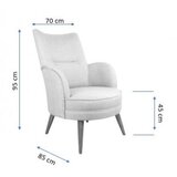 Atelier Del Sofa fotelja victoria peanut green