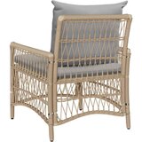  Vrtna stolica s jastukom Bež 73 x 61 x 77 cm poliratan | shoptok.hr