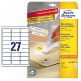 Avery Zweckform Odstranljive univerzalne etikete 63,5 x 29,6 mm 1/10 | Shoptok.si