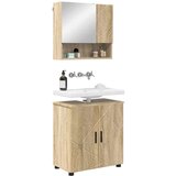 vidaXL Komplet pohištva za kopalnico z vrati 2 pcs sonoma hrast | Shoptok.si