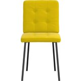  Jedilni stoli 6 kosov rumen žamet, (21822407) | Shoptok.si