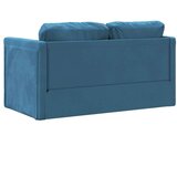  Kauč na razvlačenje 2-u-1 plavi 122x204x55 cm baršunasti | shoptok.hr