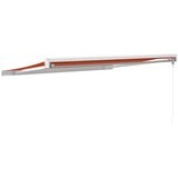 Tenda na uvlačenje narančasto-smeđa 3x2,5 m tkanina i aluminij | shoptok.hr