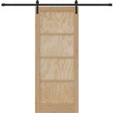 vidaXL Drsna vrata s kompletom opreme 83x202 cm Trden les Pina, Notranja vrata 'ORKDAL'83x202x4 cm Trden les Pina | Shoptok.si