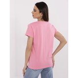 BASIC Feel Good T-shirt-CLM-TS-1639.12-pink | Shoptok.si