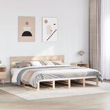 Maison Chic Posteljni okvir - Dvoposteljna postelja - Zakonska postelja brez vzmetnice 180x200 cm trdna borovina-J3379, (21765618) | Shoptok.si
